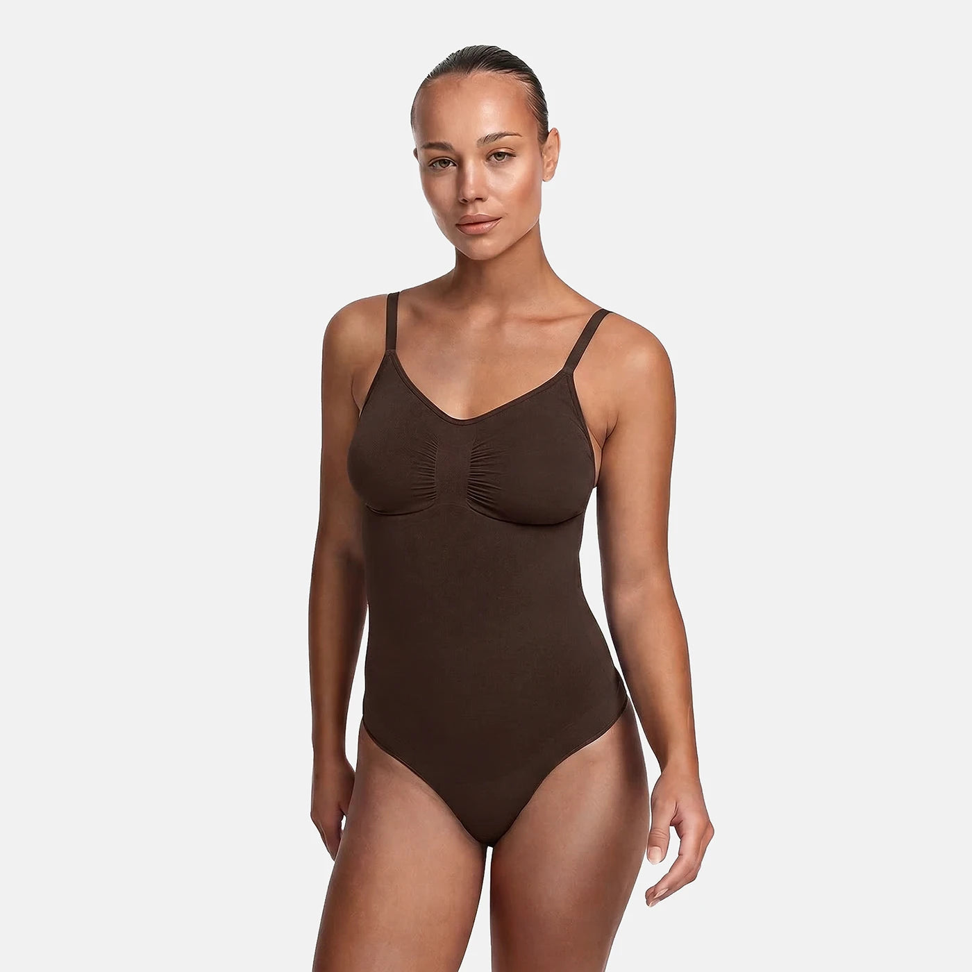 Andningsbar shapewear-body med magkontroll och rumplyft