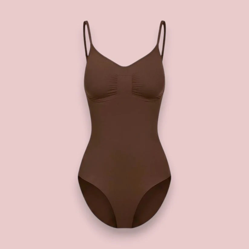Andningsbar shapewear-body med magkontroll och rumplyft