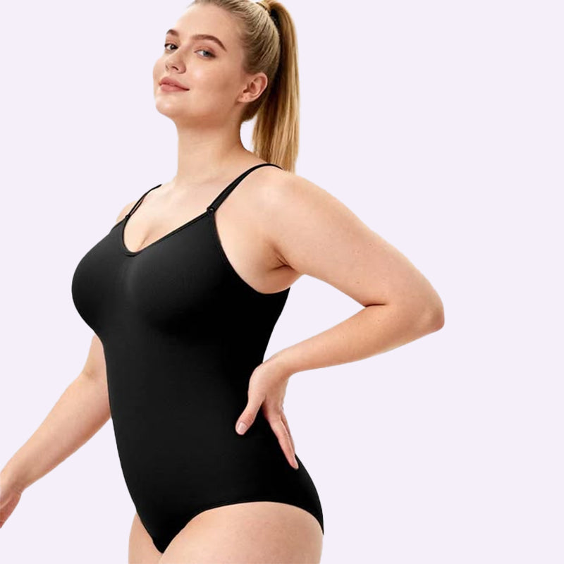 Andningsbar shapewear-body med magkontroll och rumplyft